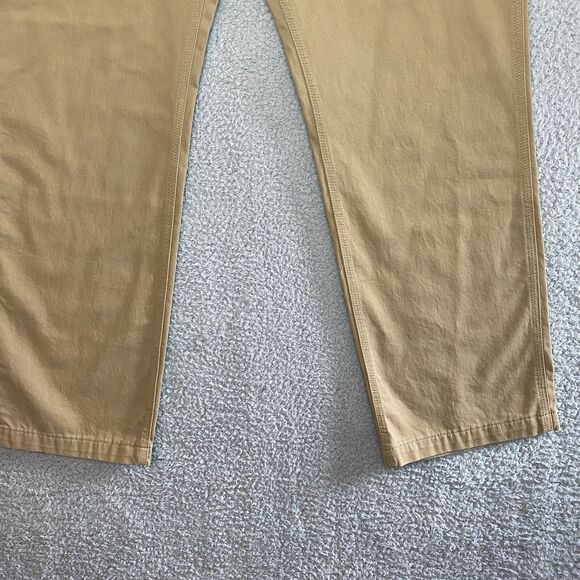 Carhartt Pants Mens 42x32 Loose Fit Canvas Carpenter Jean B324 Beige Tan Rugged - Picture 5 of 16